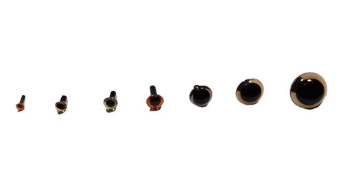 30 Ojos De Seguridad Amigurumi N25 Solo Color Tejidos Muñeco 0