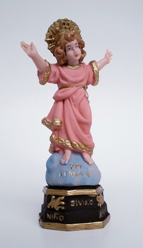 Divino Niño Jesús Imagen Irrompible Pvc 16,5 Cm + Velas 1