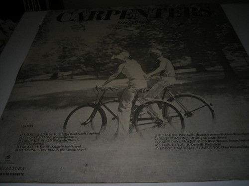 Lp Carpenters Song Book 1978-conservado 1