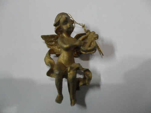 Angel Angelito Dorado Resina Colgante Adorno 0
