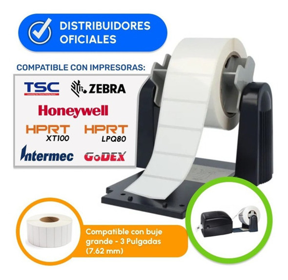 Soporte Para Rollos Universal De Zebra Gc420t Sato Tsc Argox 1