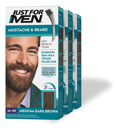 Coloração De Barba Só Para Homens Bigode E Barba Meio Escuro 0