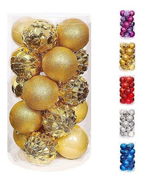 Bolas Para Arbol De Navidad  -packx 20u. De 8cm./dorado 0