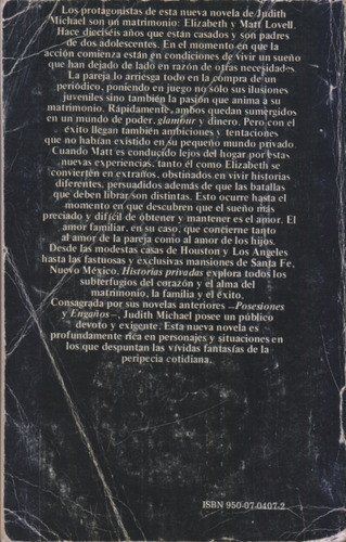 Historias Privadas. Judith Michael. Centro/congreso 1