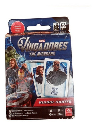 Jogo Vingadores Marvel Copag Rouba Monte Original Usado 0