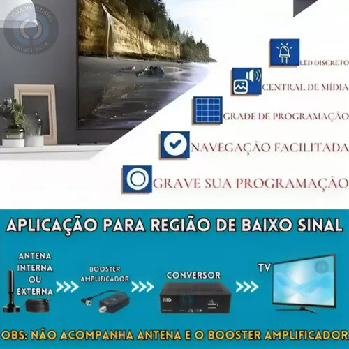 Conversor Digital Full Hd Prodt- 1250 1270 Pro Eletronic 1