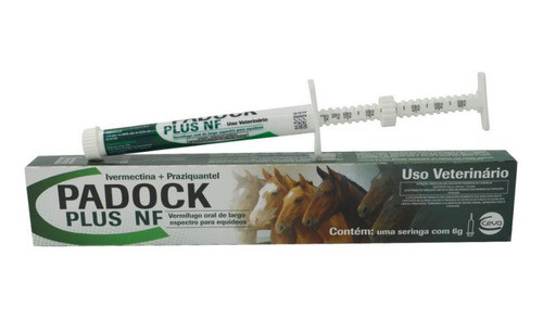 Vermífugo Equinos Padock Plus Gel 6 G 0