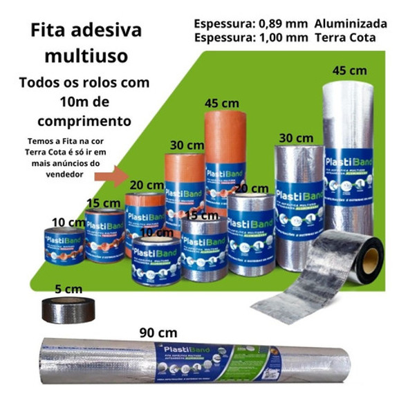 Fita Manta Asfaltica 90cmx10m 3 Unidades 1