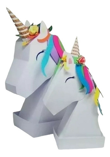 Archivo De Corte Centro De Mesa Unicornio Silhouette 0