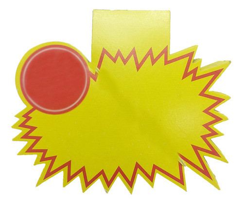 Placa De Oferta Promoção Pc C/ 100 Un Tamanho: Splash Grande 0