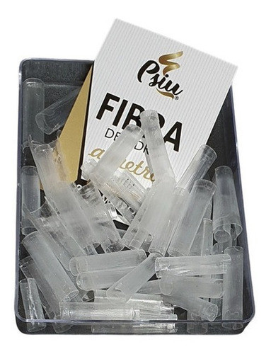 50 Fibra De Vidro Unha Tip Selada P/ Alongamento 0