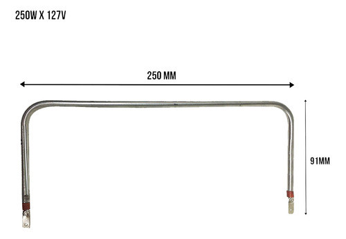 Resistência Blindada P/ Estufa 250w X 110v Titã + Termostato 1