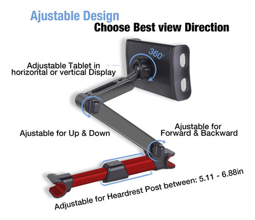 Soporte Tablet Para Tablet De 5 To11, Ipads De 7,9 1