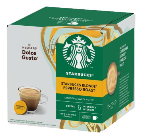 Dolce Gusto Starbucks Blonde Espresso Roast 10 Unidades 0