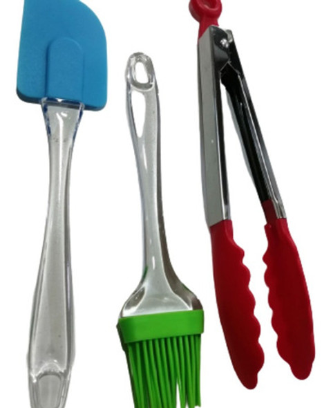 Set Espatula + Pincel Silicona + Pinza Mym Ventas 0