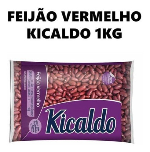 Feijão Vermelho Kicaldo 1kg - Kit Com 2 * Promoção 0