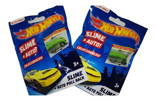 Auto X 2 Coleccionables Hotwheels Slime Sorpresa 7 Modelos 0