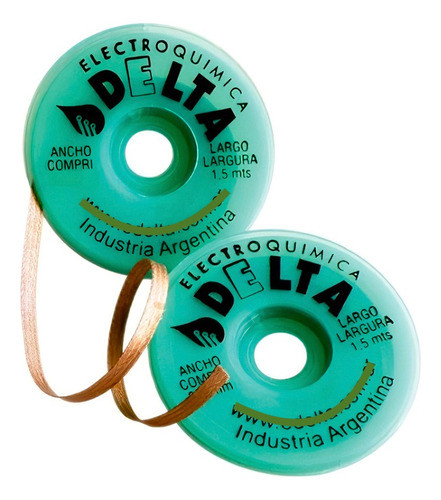 Cinta Malla Desoldante Delta 2.5mm X 1.5m Cobre -pdiy- 0