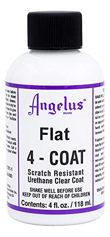 Angelus 4coat Acabado Plano Para Cuero 118ml Transparente 0