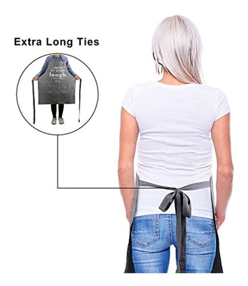 Delantales Para Mujeres Hombres Cocina Chef 2 Bolsillos Corb 1