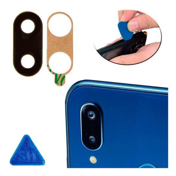 Vidrio De Cámara Trasera Compatible Con Huawei P20 Lite 0