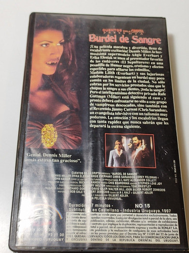 Burdel De Sangre Cuentos De La Cripta Vhs Video Casete 1