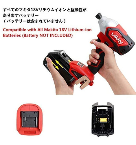 Atornillador De Impacto Inalambrico Vikky, 18v Sin Escobill 1