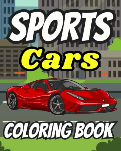 Livro De Colorir De Carros Esportivos: Coleção De 70 Carros 0