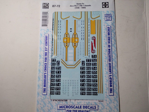 Calcas Microscale Decals  Locomotoras Pa-1 / Pb-1 H0 0