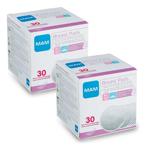 Absorvente Para Seios Breast Pads 60 Unidades - Mam 0 Absorvente Para Seios Breast Pads 60 Unidades - Mam 0