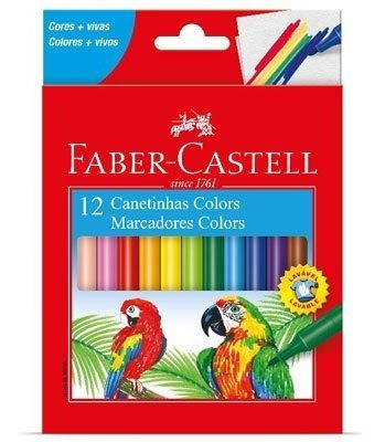 Caneta Hidrográfica Faber-castell 12 Cores 0