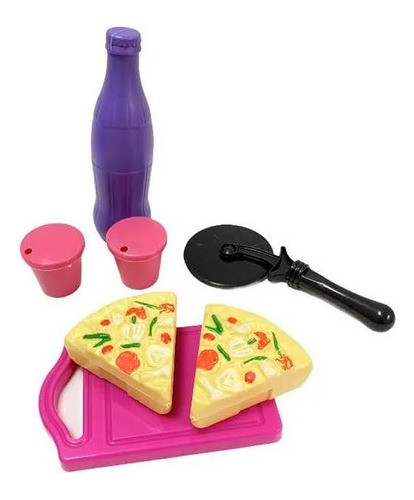 Set Pizza Con Gaseosa Y Vasos Miniplay Juegos 0810 Canalej 0
