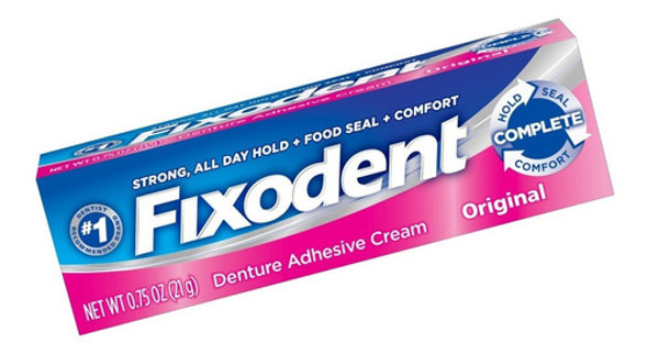 Fixodent Original Adhesivo Para Prótesis Dental 39gr Local 1