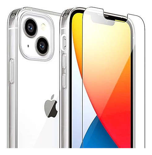 Funda Flexge Iphone13 Mini And Glass Screen Anti-caida Clear 0