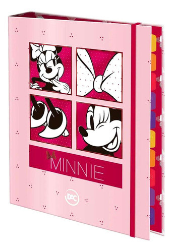 Caderno Fichário Colegial Minnie Mouse 48fls - Dac 0