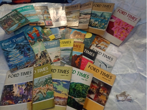Lote De 27 Antiguas Revistas Ford Times Del 51 Al 62 Usa 0
