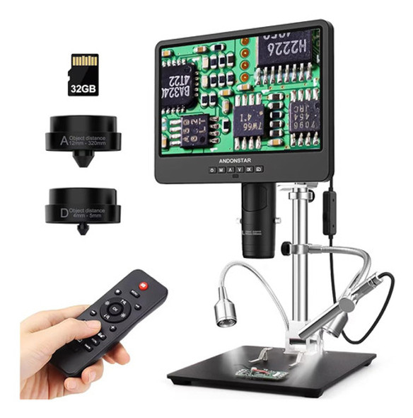 Andonstar Ad249s-m Microscopio Digital Hdmi De 3 Lentes 2000 0