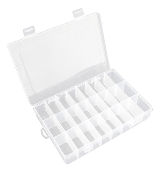 Caja Organizadora Plástica 24 Divisores Transparente 0