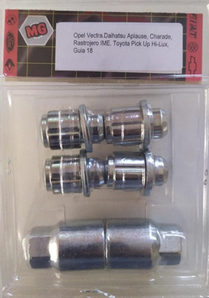 Kit Antirrobo Rueda Toyota Aleación Orig. Tiggo Hasta 2016 1 Kit Antirrobo Rueda Toyota Aleación Orig. Tiggo Hasta 2016 1