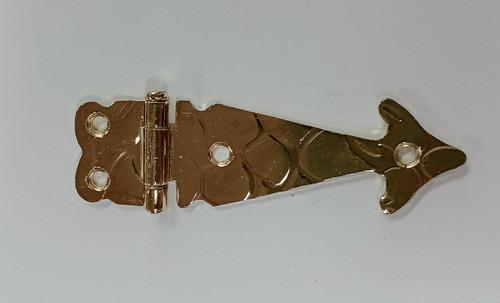 Bisagras Doradas Colonial En Hierro X 10 Unidades (8,5 Cm) 1
