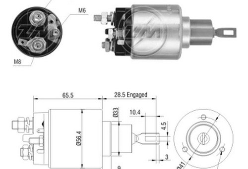 Solenoide O Automatico De Arranque Zm 775 0
