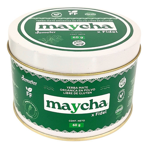 Yerba Mate Maycha Orgánica En Polvo Soluble (60 G) 0