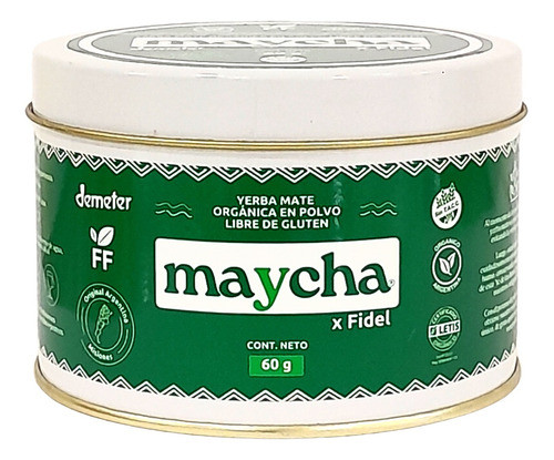Yerba Mate Maycha Orgánica En Polvo Soluble (60 G) 1