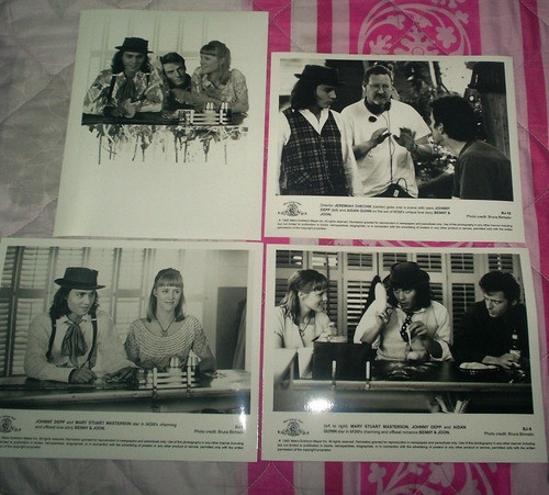 Johnny Depp Y Mary Stuart Masterson Lote De 4 Fotos Orig 0