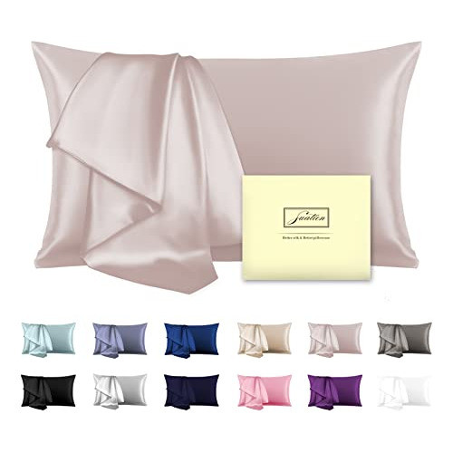 Funda De Almohada De Seda Natural De 20x 26 Pulgadas 0