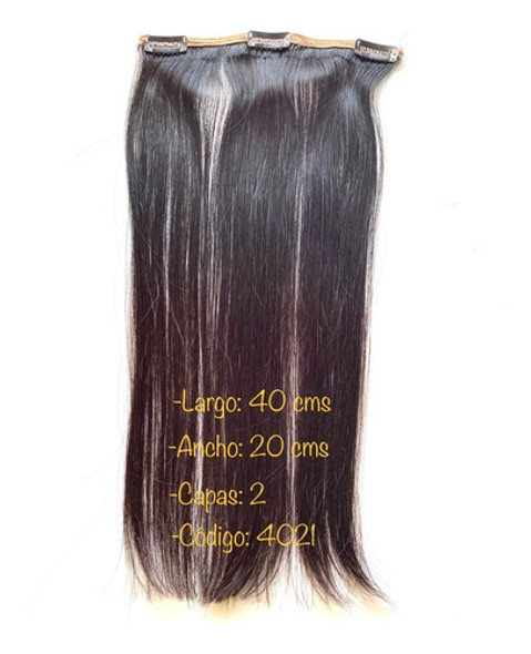 2 Cortina De Cabello Natural 40 Cms De Largo 1