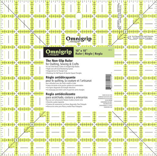 Regla Cuadrada Omnigrid De 25 Cm Con Agarre Omnigrip 1