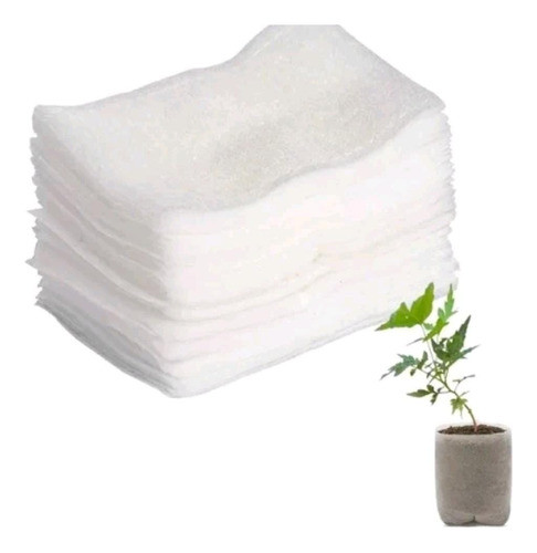 100 Sacos De Tnt 20x20 Para Plantio De Muda Biodegradável 0