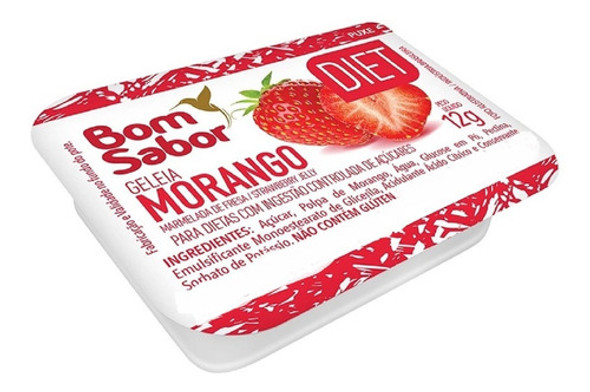 Geleia Diet Blister Sache Morango E Uva 15g Cx- 144 Un Hotel 1