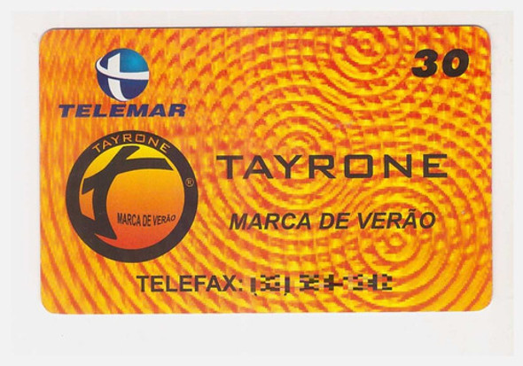 Cartão Telefônico Mídia Tayrone - Minas Gerais Tiragem 7500 0